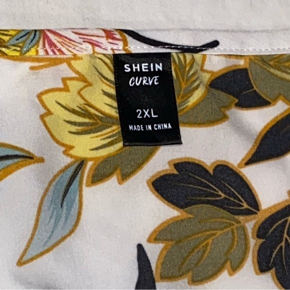 Plus Size Floral Wrap Ruffle Hi-low Hem Dress Size 2XL (16) - Picture 8 of 9